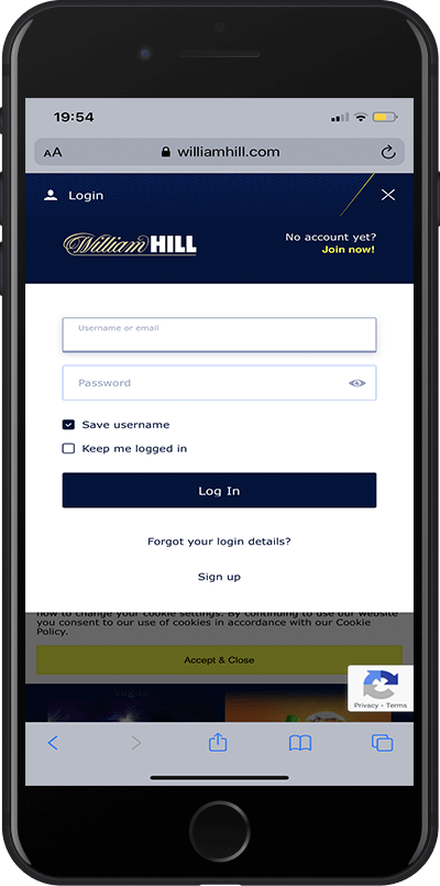 William Hill login